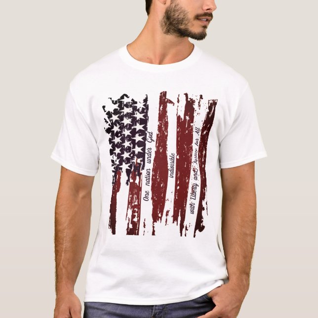 Eine Nation unter Gott T-Shirt (Vorderseite)