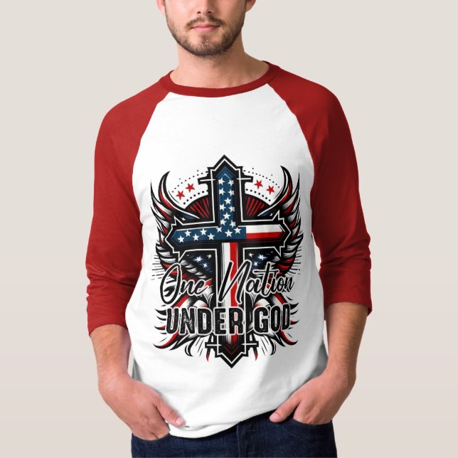 Eine Nation unter Gott T-Shirt (Vorderseite)