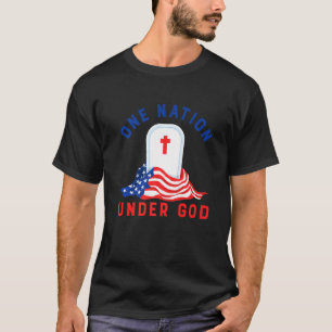 Eine Nation unter Gott Ultimate Memorial Patriotic T-Shirt