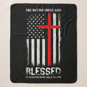 Eine Nation unter Gott USA Patriot Veteran Sherpadecke
