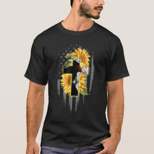 Eine Nation unter Gott vinatge Sonnenblume Amerika T-Shirt