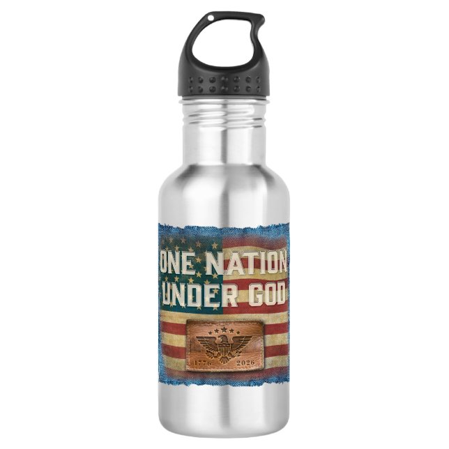 Eine Nation unter Gott - Wasserflasche (Vorderseite)