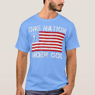 Eine Nation unter Gottes amerikanischer Betsy-Ross T-Shirt