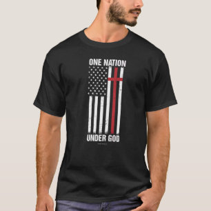 Eine Nation unter Gottes Christlicher Bibelverse R T-Shirt