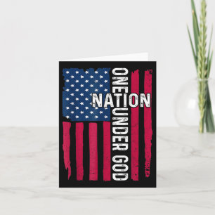Eine Nation unter Gottes Christlicher Kreuzflagge Karte