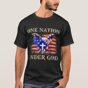 eine Nation unter Gottes patriotischem usa christl T-Shirt