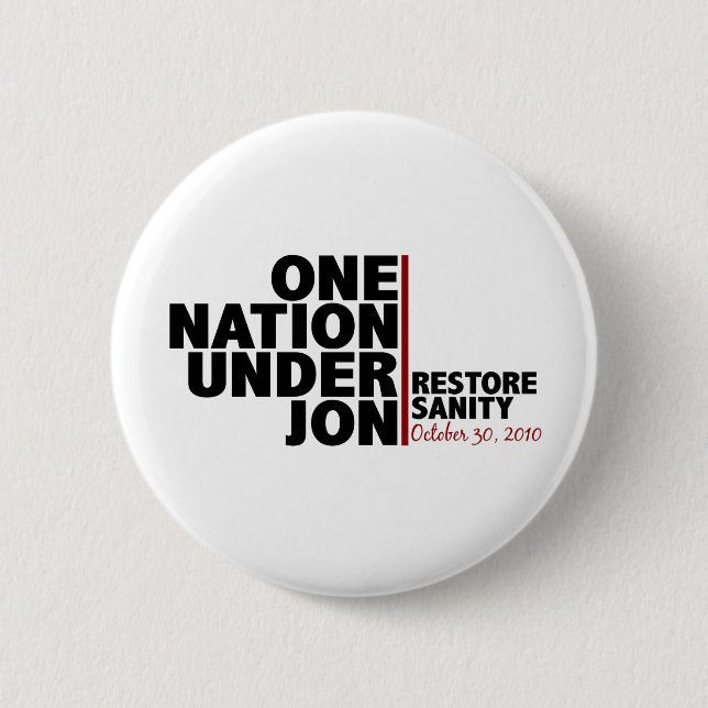eine Nation unter jon (Stewart) Button (Vorderseite)