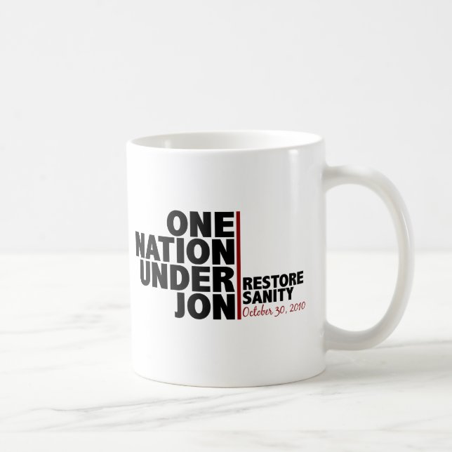 eine Nation unter jon (Stewart) Kaffeetasse (Rechts)