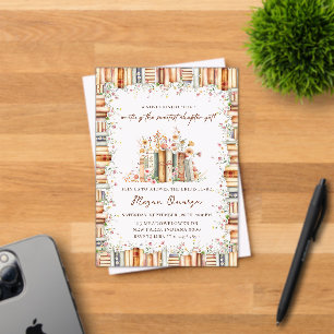 Eine neuartige Art von Liebe Buch-Themed Floral Br Acryleinladungen
