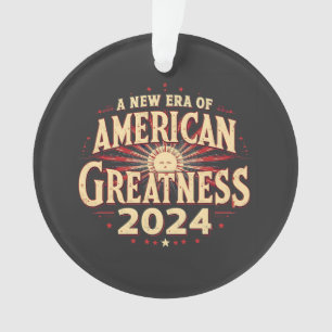 Eine neue Ära amerikanischer Großzügigkeit 2024 -  Ornament
