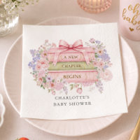 Eine neue Ära beginnt Baby Shower Serviette