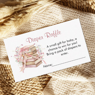 Eine neue Ära beginnt Baby Shower Windel-Raffle Begleitkarte