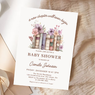 Eine neue Ära beginnt Bücher Baby Shower Einladung