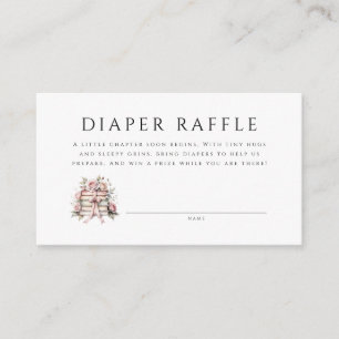 Eine neue Baby-Chapter-Baby-Shower-Windel-Raffel Begleitkarte