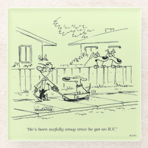 Eine neue Fahrt Glasuntersetzer