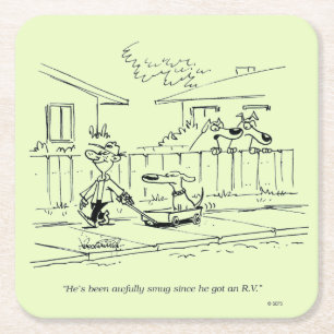 Eine neue Fahrt Rechteckiger Pappuntersetzer