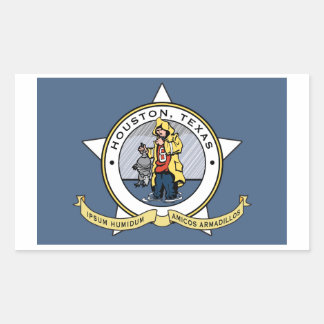 Eine neue Flagge für Houston-Aufkleber Rechteckiger Aufkleber