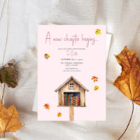 Eine neue Kapitel-Bibliothek Herbstbücher rosa Kin