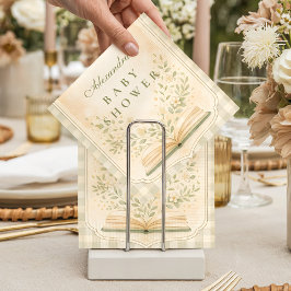 Eine neue Kapitel Botanische Babyparty Serviette