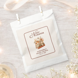 Eine neue Kapitel Herbst-Kürbis-Bücher Brautparty Geschenktütchen