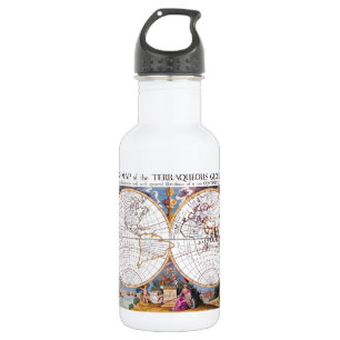 Eine neue Karte der Erdbebenflasche Trinkflasche