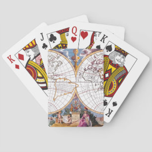 Eine neue Karte der Terraqueus Globe Playing Card Spielkarten