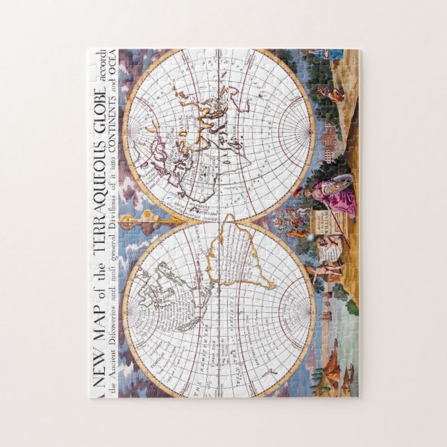 Eine neue Karte des schrecklichen globalen Puzzles (Vertikal)