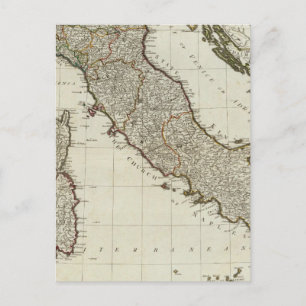 Eine neue Karte Italiens mit den Inseln Siziliens
