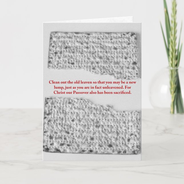 Eine neue Kluft: Pessach-Reflektion Karte (Vorderseite)