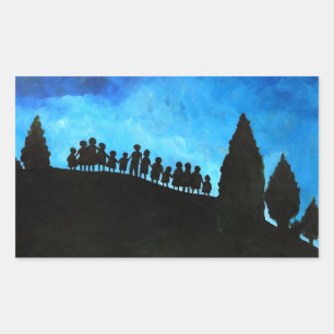 Eine neue Morgendämmerung 2008 Rechteckiger Aufkleber