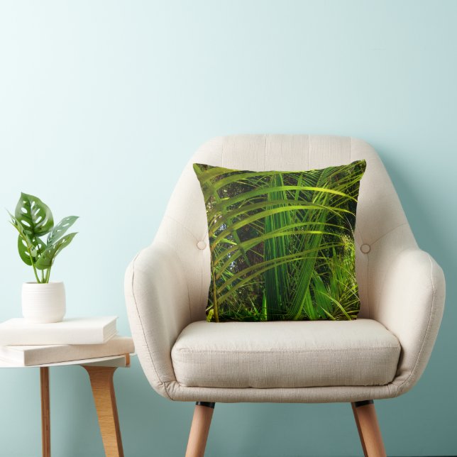 Eine neue Palmfront Kissen (Stuhl )
