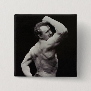 Eine neue Pose von StrongMen Eugen Sandow Bodybuil Button