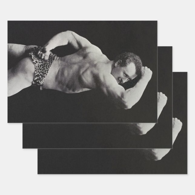 Eine neue Pose von StrongMen Eugen Sandow Bodybuil Geschenkpapier Set (Set)