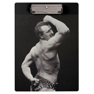 Eine neue Pose von StrongMen Eugen Sandow Bodybuil Klemmbrett