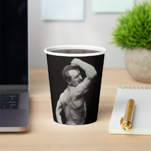 Eine neue Pose von StrongMen Eugen Sandow Bodybuil Pappbecher