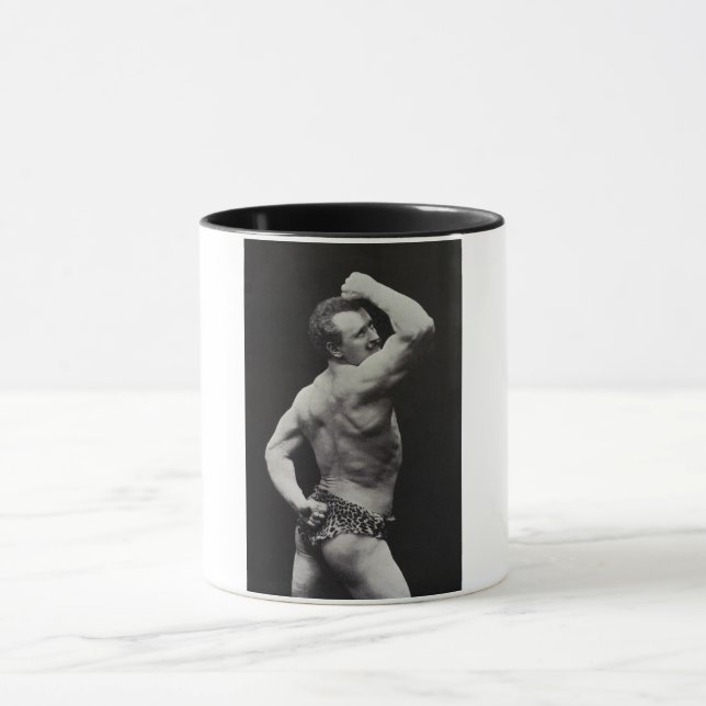Eine neue Pose von StrongMen Eugen Sandow Bodybuil Tasse (Zentrum)