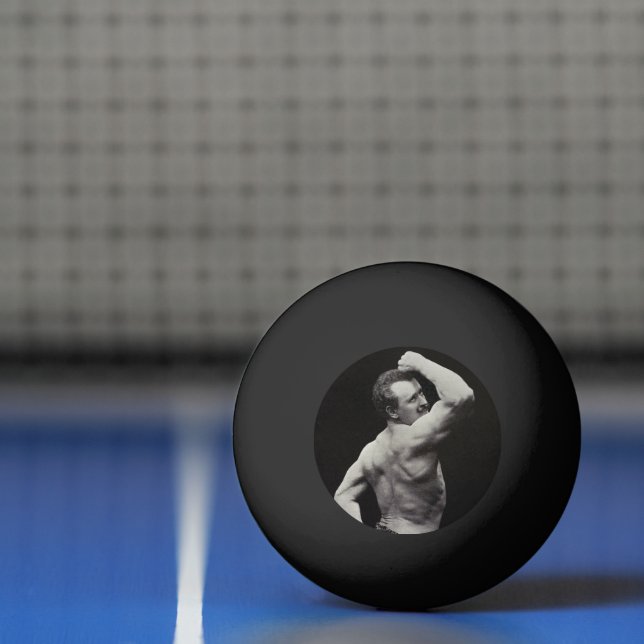 Eine neue Pose von StrongMen Eugen Sandow Bodybuil Tischtennisball (Netto)