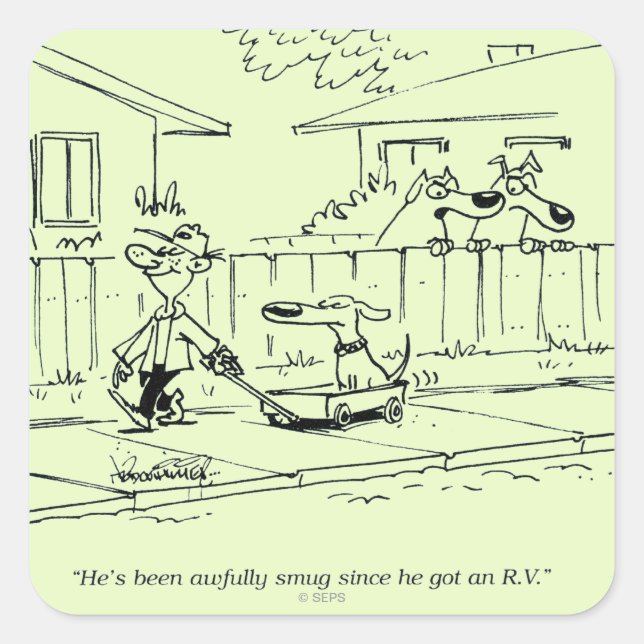 Eine neue Reise Quadratischer Aufkleber (Vorderseite)