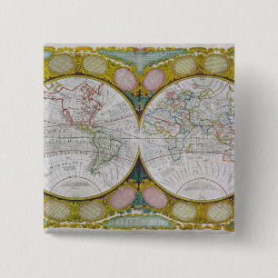 Eine neue und korrekte Karte der Welt, 1770-97 Button