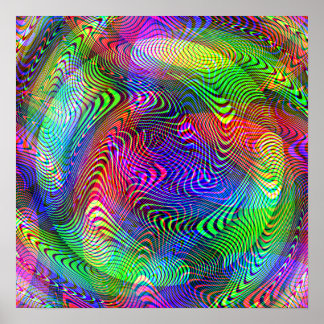 Eine neue Vision - psychedelische Lichtshow Poster