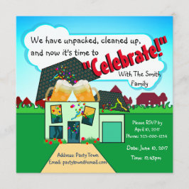 Eine neue Zuhause feiern Einladung