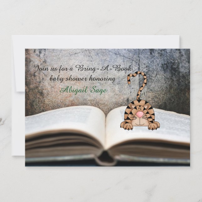 Eine neutrale Babydusche für die Katze mitbringen Einladung (Vorderseite)