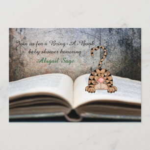 Eine neutrale Babydusche für die Katze mitbringen Einladung