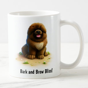 Eine Niedliche 3D-bemalte tibetische Mastiff-Kaffe Kaffeetasse