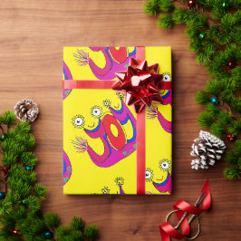 Eine Niedliche, fröhliche Feier, um Ihr Geschenk z Geschenkpapier