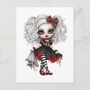 Eine Niedliche Girl Halloween Design Collection 7 Feiertagspostkarte