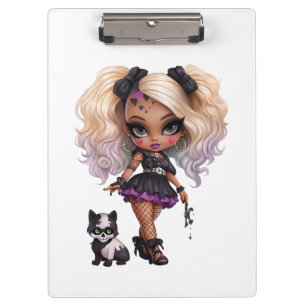 Eine Niedliche Girl Halloween Design Collection 8 Klemmbrett