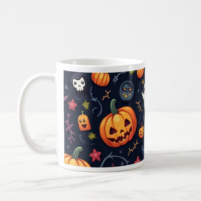 Eine niedliche Halloween-Tasse Kaffeetasse (Links)