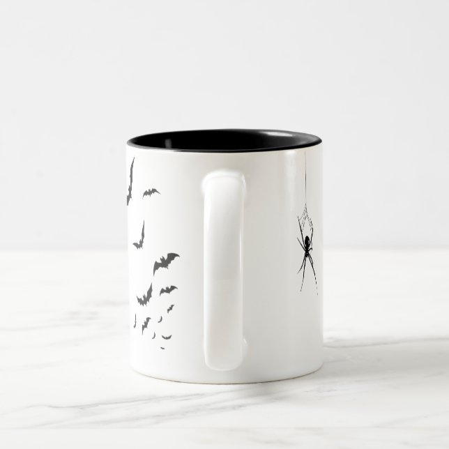 Eine niedliche Halloween-Tasse zum Halloween-Party Zweifarbige Tasse (Henkel)