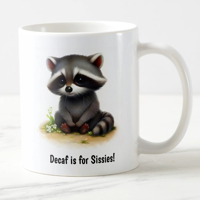 Eine Niedliche, in 3D gestrichene Racoon-Kaffee-Ta Kaffeetasse (Von Creator hochgeladen)